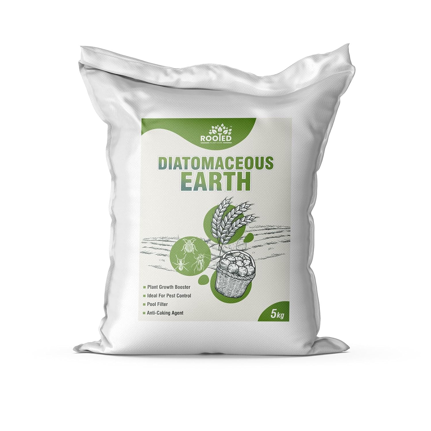 Rooted Diatomaceous Earth Powder