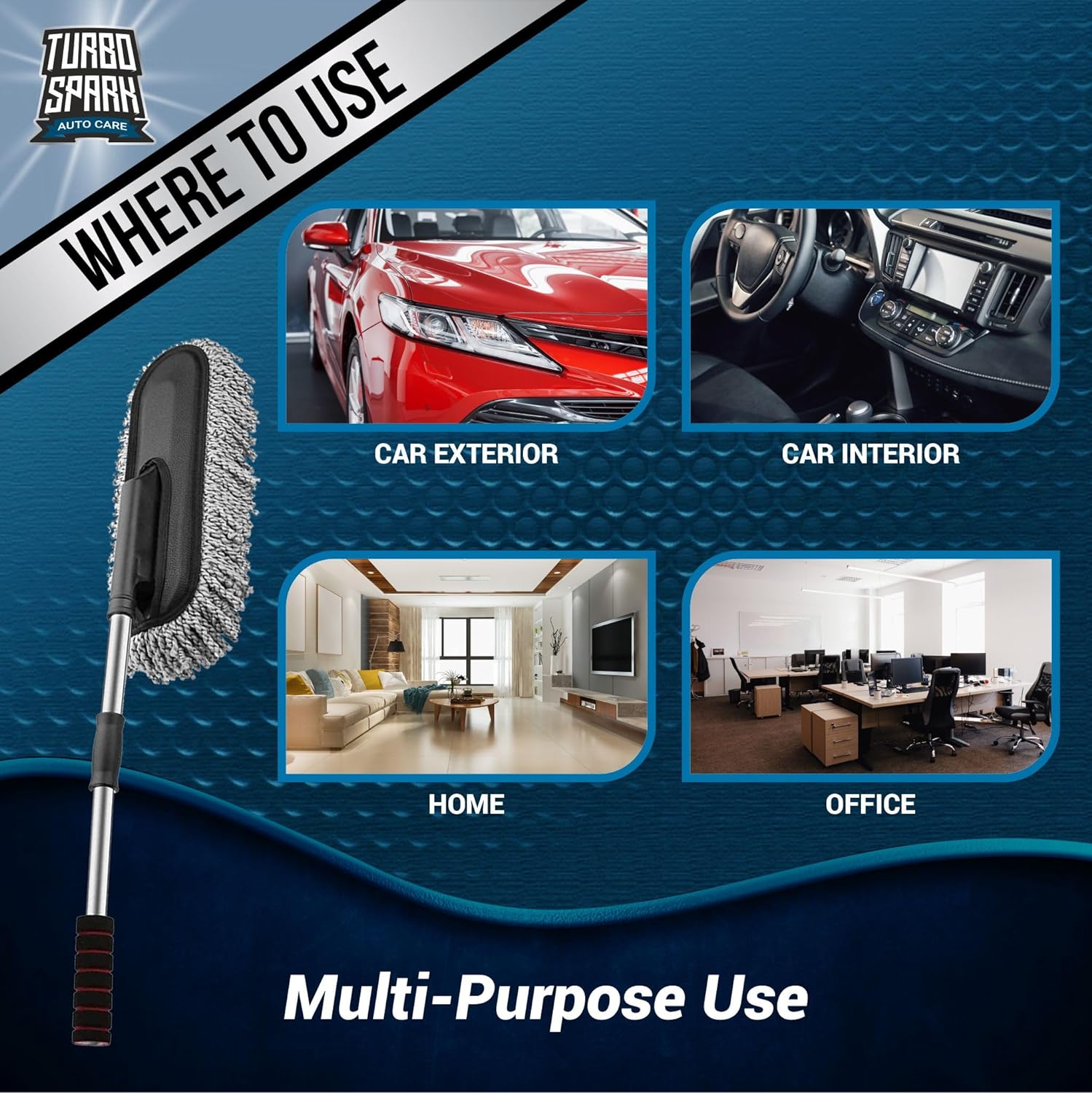 Turbo Spark Ultra Soft Microfiber Car Duster