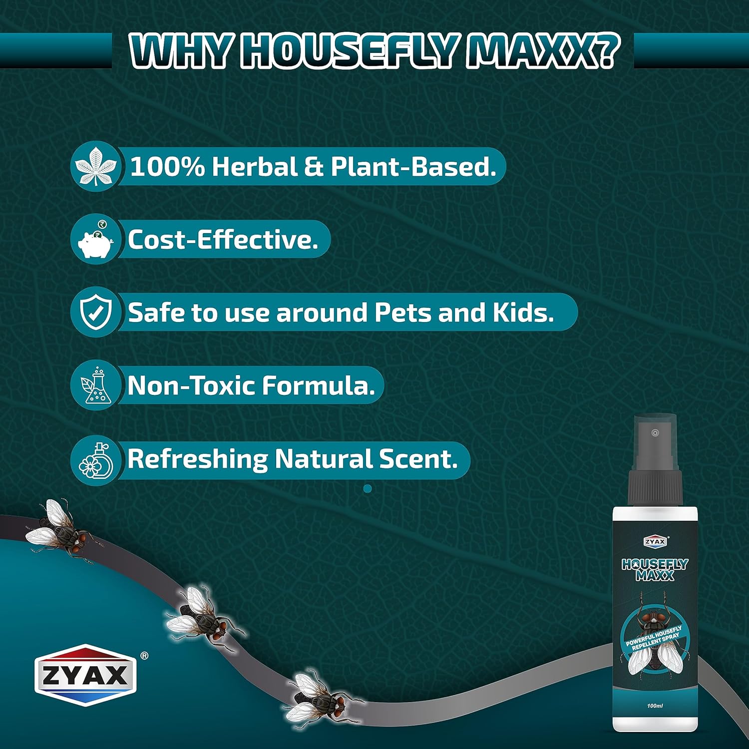 Zyax Housefly Maxx Repellent Spray