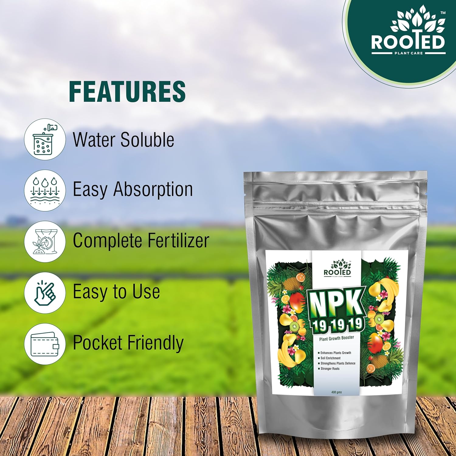 Rooted NPK 19-19-19 Fertilizer – Balanced Plant Nutrition