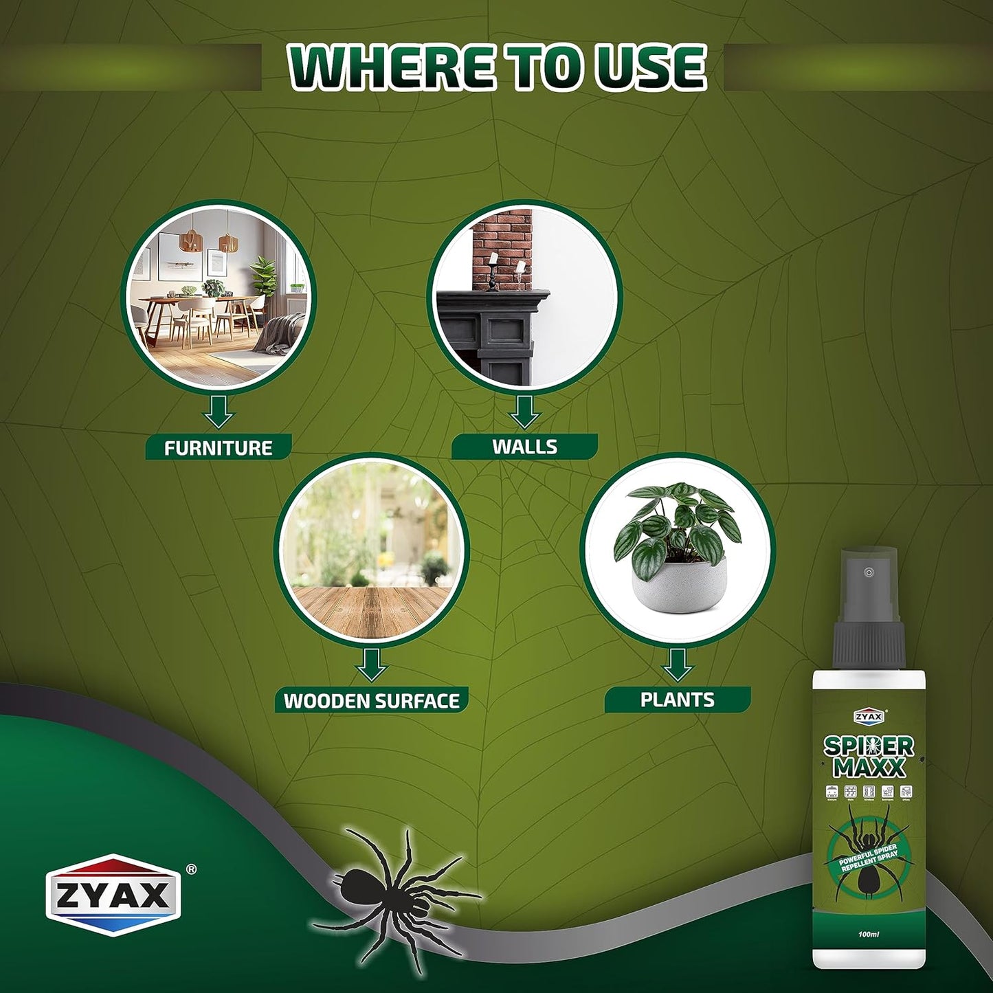 Zyax Spider Maxx - Household Insect Repellent Spray