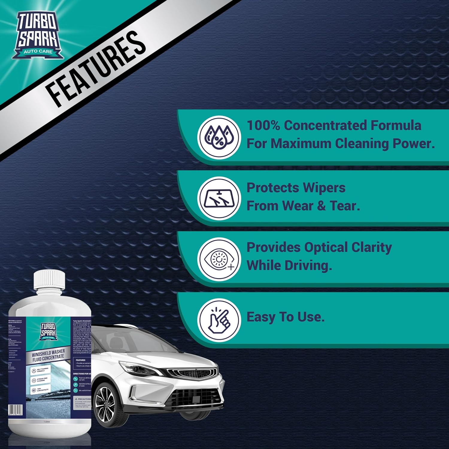 Turbo Spark Windshield Washer Fluid Concentrate