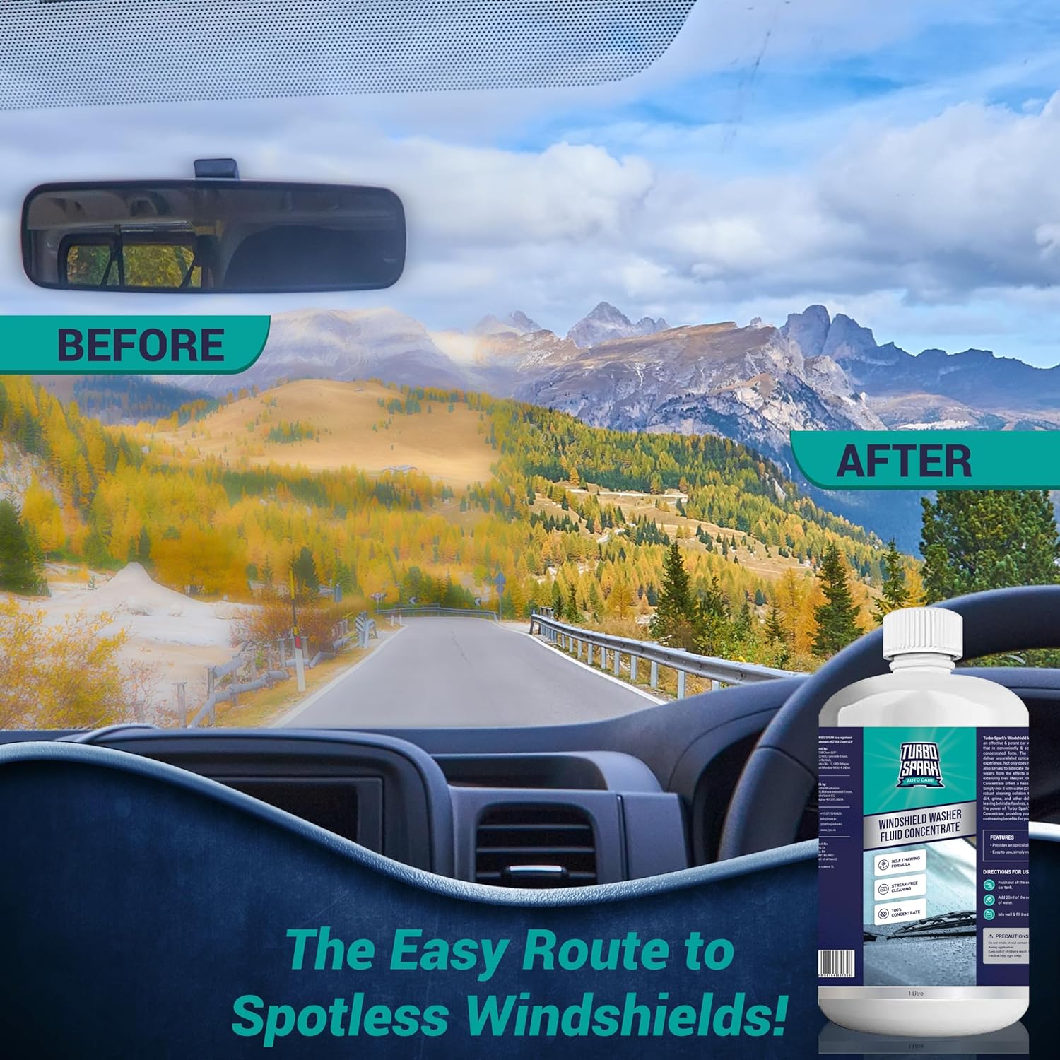 Turbo Spark Windshield Washer Fluid Concentrate