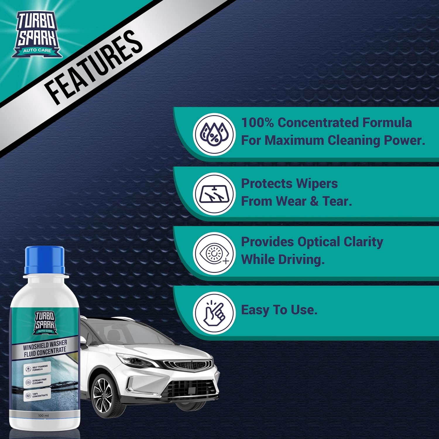 Turbo Spark Windshield Washer Fluid Concentrate