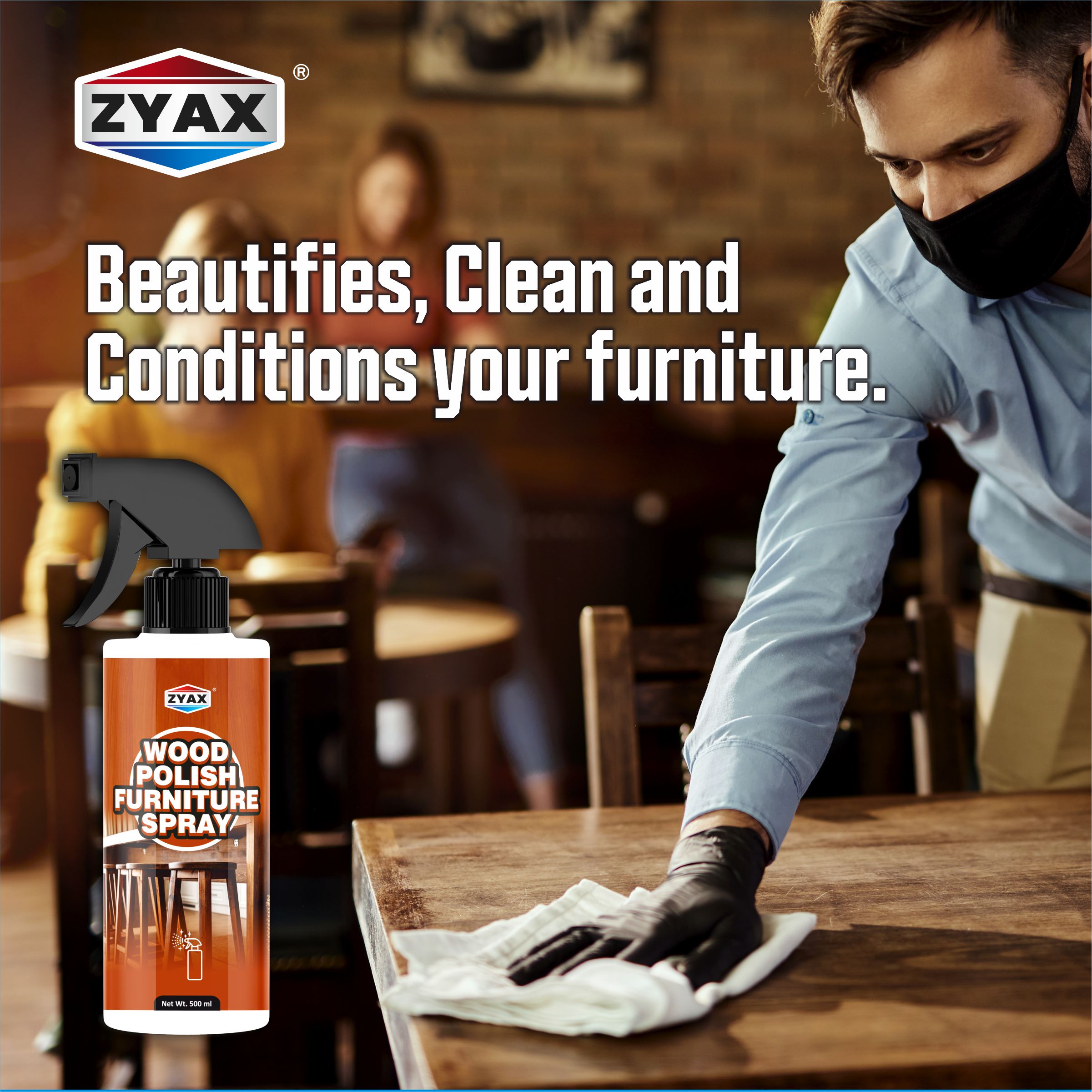 Zyax Wood Furniture Polish Spray - Zyax.in