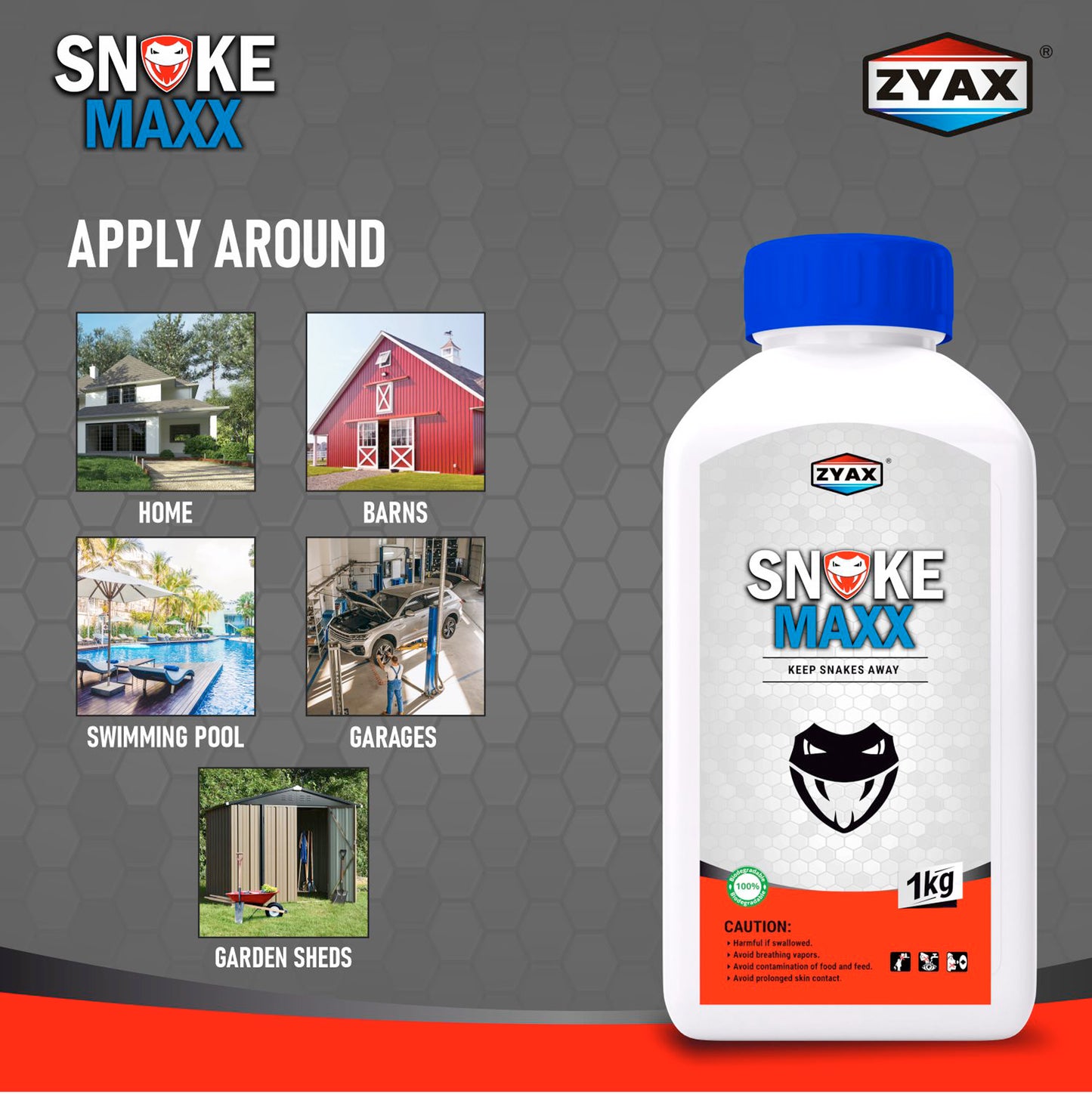 Zyax Snake Maxx - Non Toxic Snake Repellent - Zyax.in