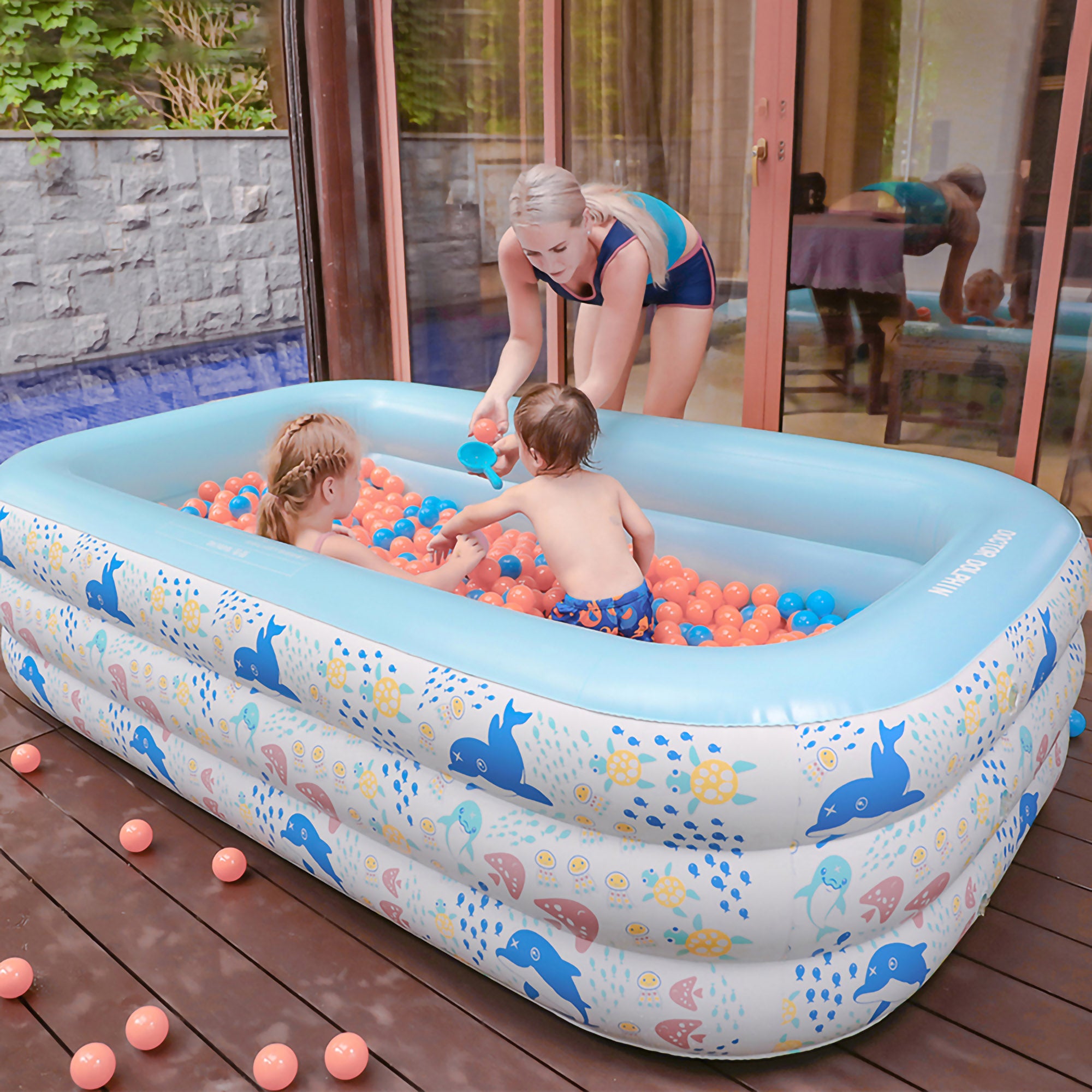 Mega Dolphin Play Pool - Zyax.in