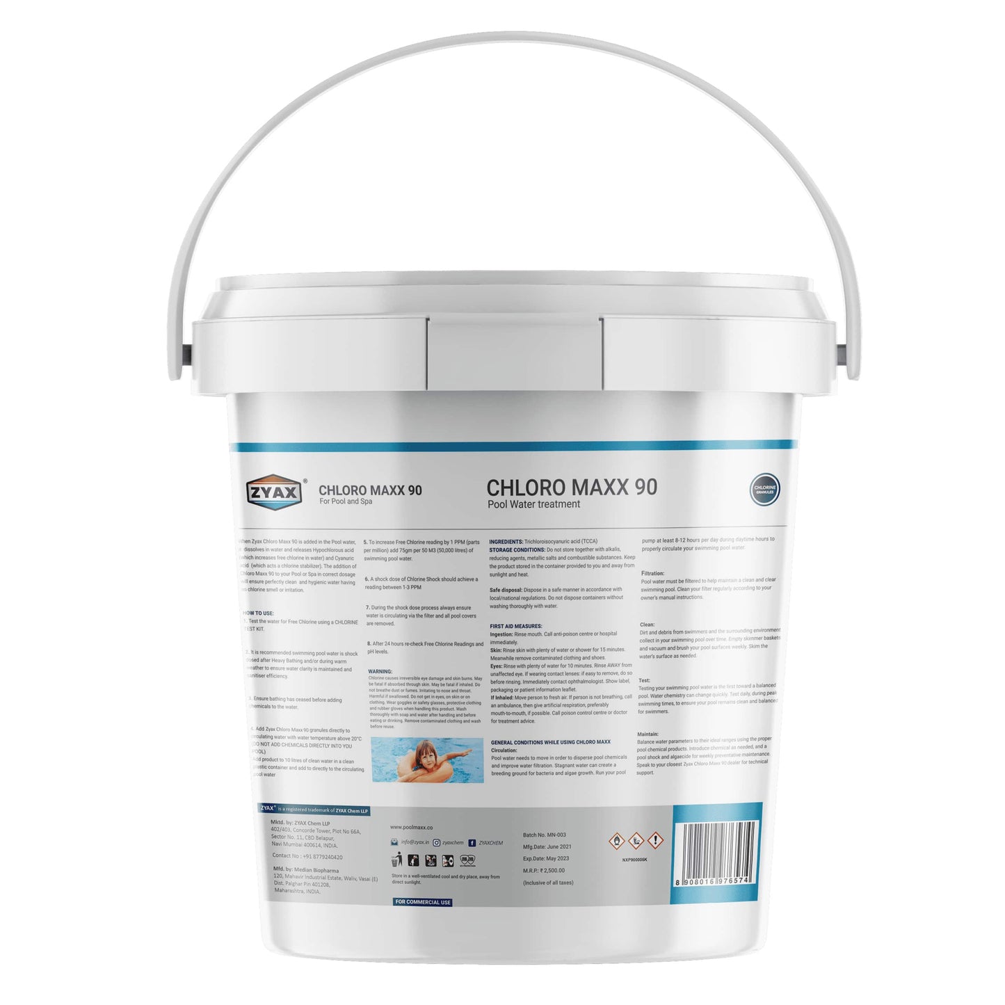 Zyax Chloro MAXX 90 - Chlorine Granules - Zyax.in