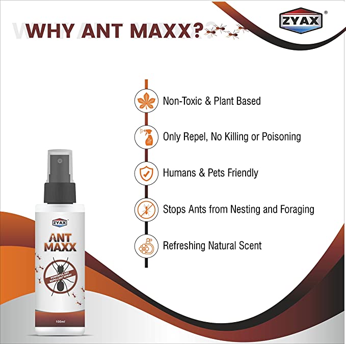 Zyax Ant Maxx - Ant Repellent Spray - Zyax.in