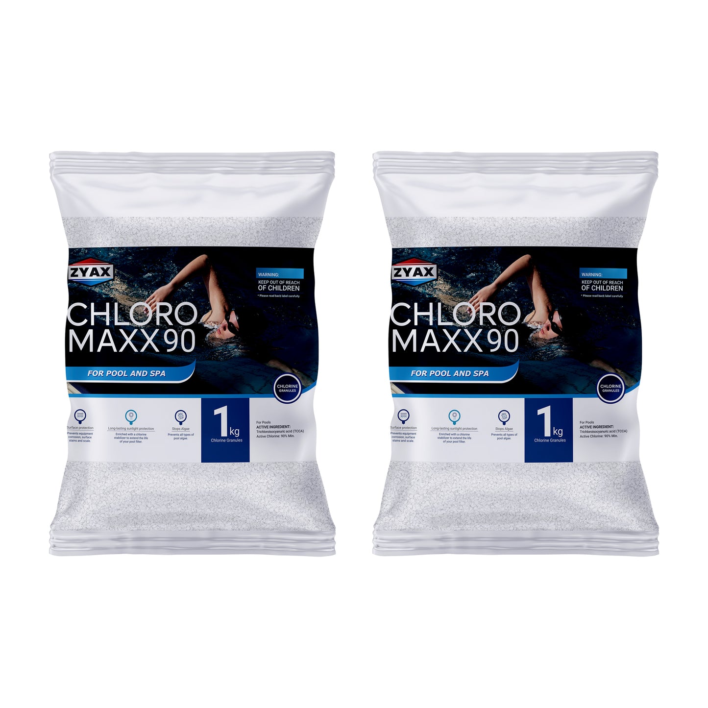 Zyax Chloro MAXX 90 - Chlorine Granules - Zyax.in