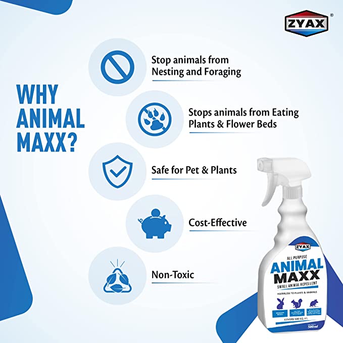 Zyax Animal Maxx - Small Animal Repellent 500ml - Zyax.in