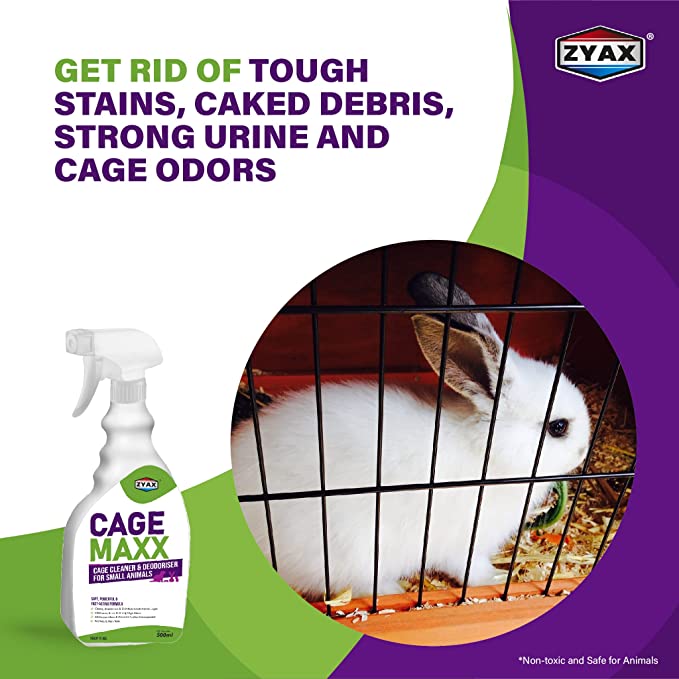 Zyax Cage Maxx Pet Cage Cleaner 500ml - Zyax.in