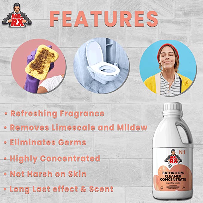 Mr. RX N1 Bathroom Cleaner Concentrate - Zyax.in