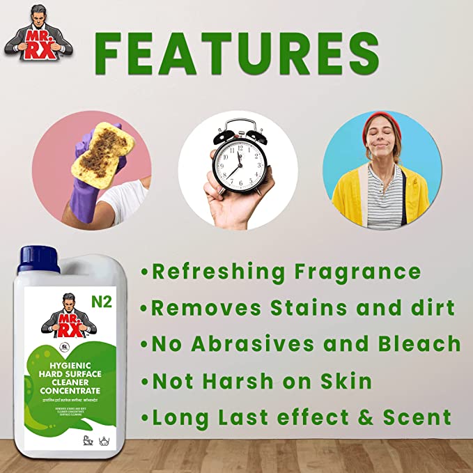 Mr. RX N2 Hygienic Hard Surface Cleaner Concentrate - Zyax.in