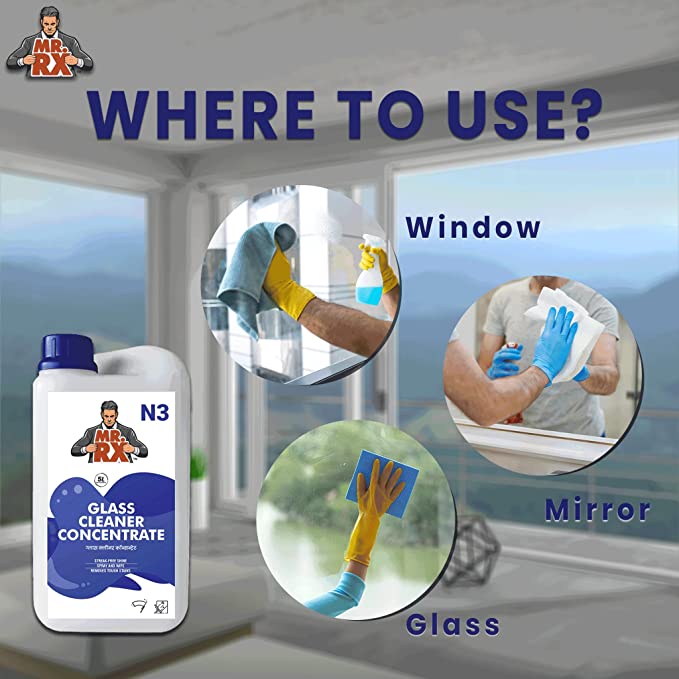 Mr. RX N3 Glass Cleaner Concentrate - Zyax.in