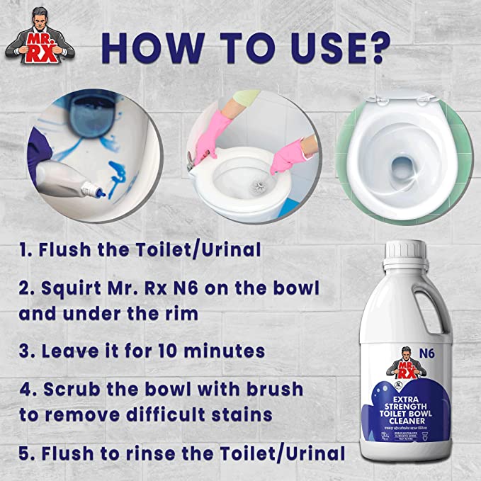 Mr. RX N6 Extra Strength Toilet Bowl Cleaner - Zyax.in