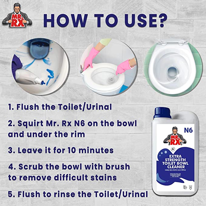 Mr. RX N6 Extra Strength Toilet Bowl Cleaner - Zyax.in