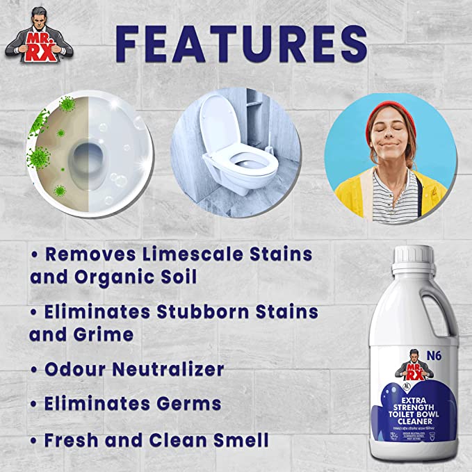 Mr. RX N6 Extra Strength Toilet Bowl Cleaner - Zyax.in