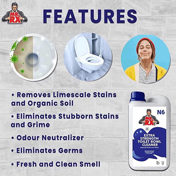 Mr. RX N6 Extra Strength Toilet Bowl Cleaner - Zyax.in