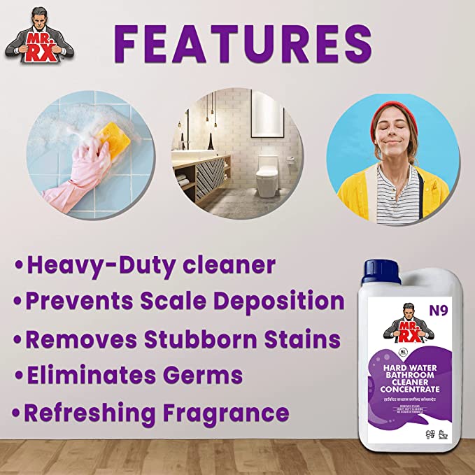 Mr. RX N9 Hard Water Bathroom Cleaner Concentrate - Zyax.in