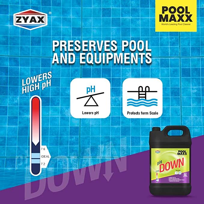 Zyax Pool Maxx pH Down - Ph Balancer - Zyax.in