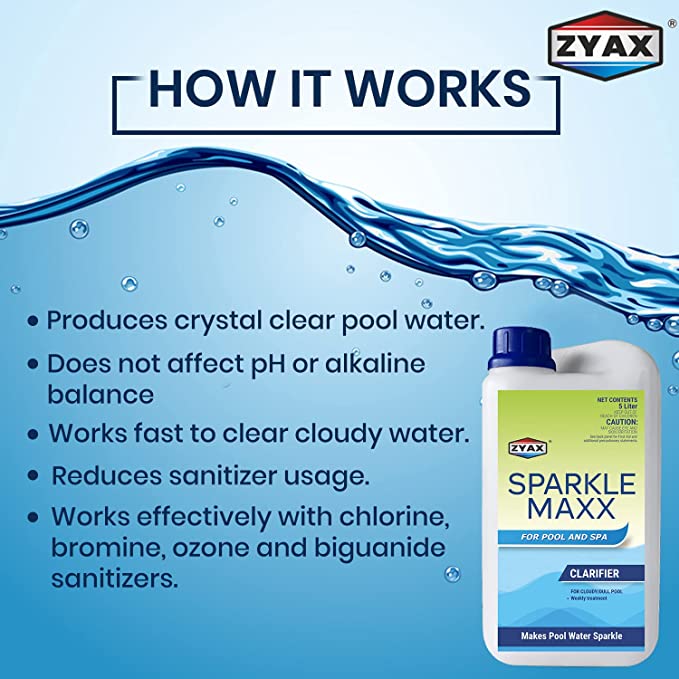 Zyax Sparkle Maxx - Pool Clarifier - Zyax.in