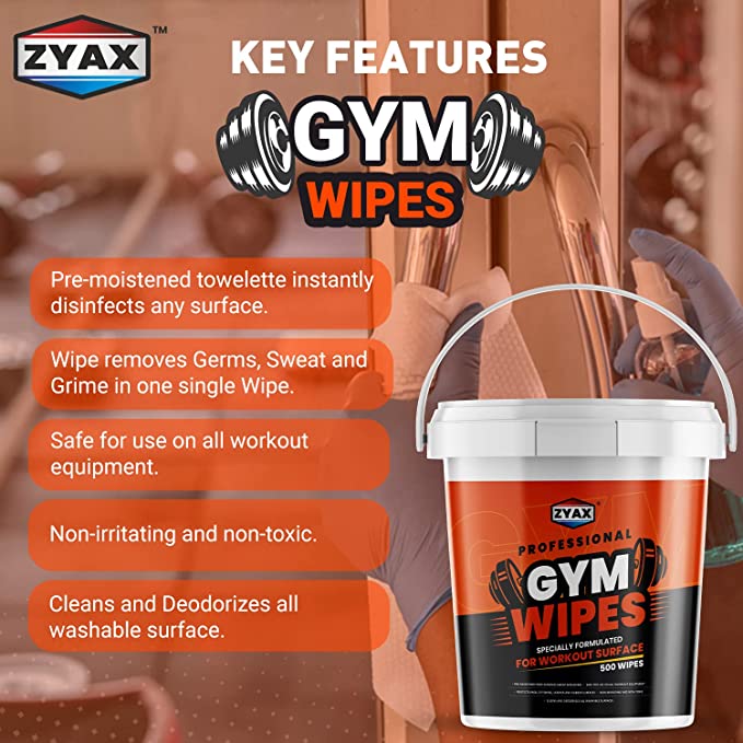 Zyax Hygienic Gym Wipes - Zyax.in